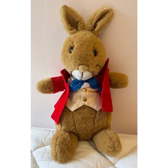 BUNNYKINS Vintage 1985 Soft Toy by Golden Bear Boy Bunny 15" England - Picture 4 of 4